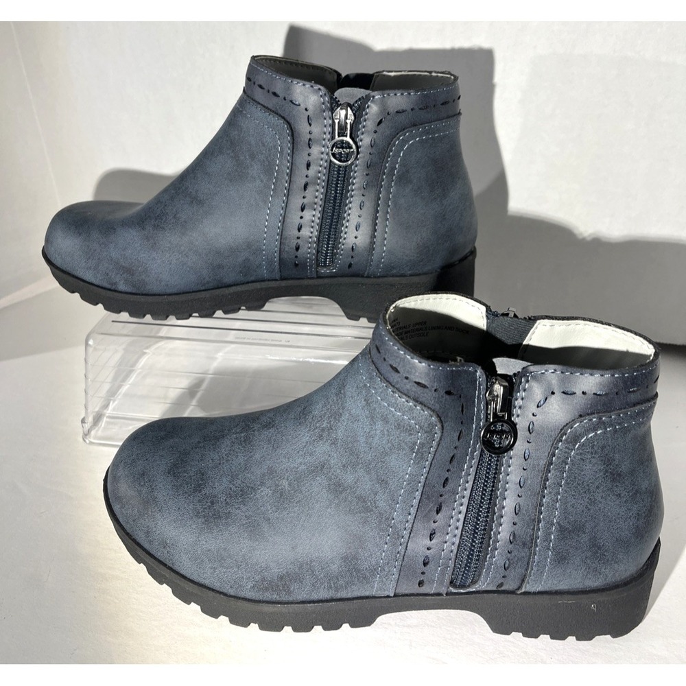 JSport By Jambu Jenna Weather Ready Ankle‎ Boots Denim Blue Women's Size 7 NWOB